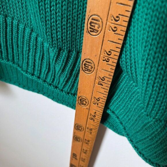 EUC LILLY PULITZER GREEN 100% COTTON CREW NECK PULLOVER SWEATER SMALL - Picture 14 of 14